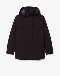 &Uuml;bergro&szlig;er, mittellanger und wasserdichter Parka