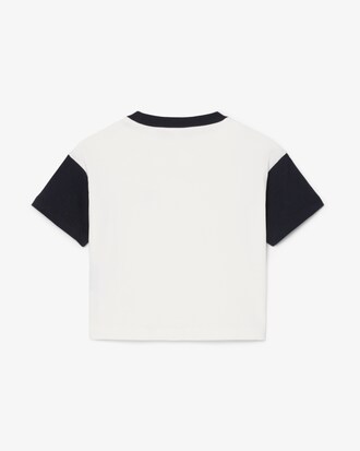 T-Shirt aus Baumwolle mit kontrastierender Einfassung