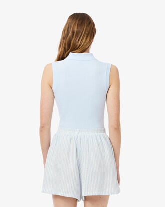 Ärmelloses, dehnbares Slim Fit-Polohemd L.12.D