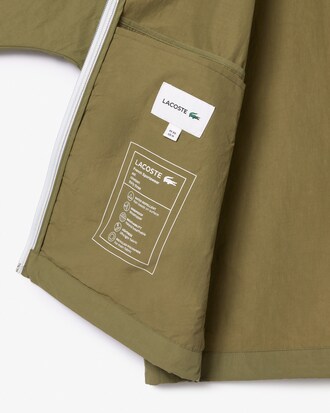 Wasserabweisende Windjacke mit abnehmbarer Kapuze