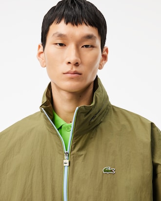 Wasserabweisende Windjacke mit abnehmbarer Kapuze