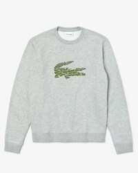 Herren-Sweatshirt aus Fleece mit Multi-Croc-Aufn&auml;her