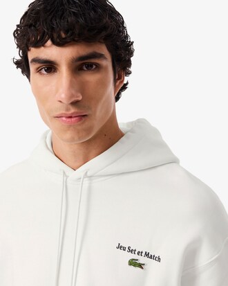 Hoodie aus Fleece mit mehreren Prints