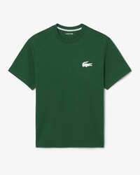 Loungewear-T-Shirt aus Baumwolle mit Krokodil-Druck