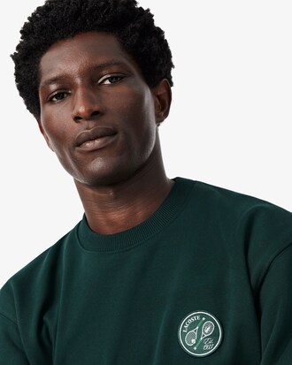 Sweatshirt aus Fleece mit Badge