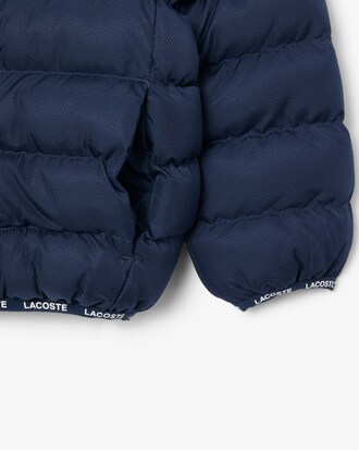 Unisex-Puffer-Jacke mit Fleece-Futter-Kapuze