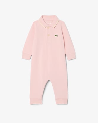 Baby-Body aus Piqu&eacute; mit langen &Auml;rmeln