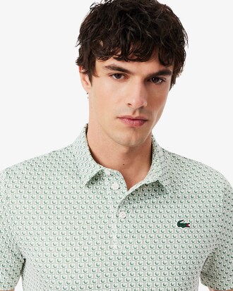 Golf-Polohemd mit Print, Regular Fit