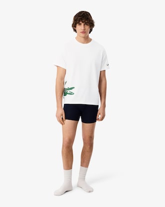 Loungewear-T-Shirt aus Baumwolle mit Druck
