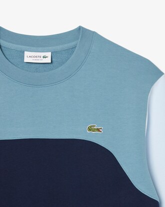 Sweatshirt aus Baumwollfleece, mit Colorblock-Design