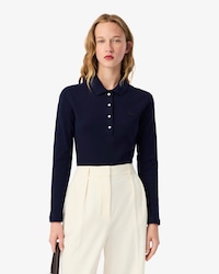 Slim Fit-Polohemd L.12.D aus dehnbarem Mini Piqué