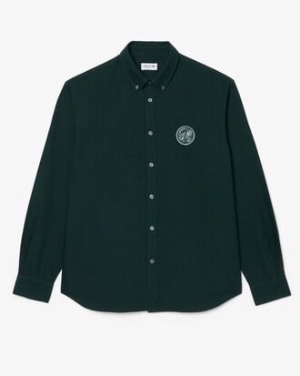 Regular Fit-Hemd aus Oxford mit Akzent-Badge