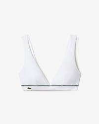 Triangel-Bralette aus gerippter Baumwolle