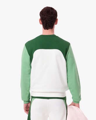 Sweatshirt aus Baumwollfleece, mit Colorblock-Design