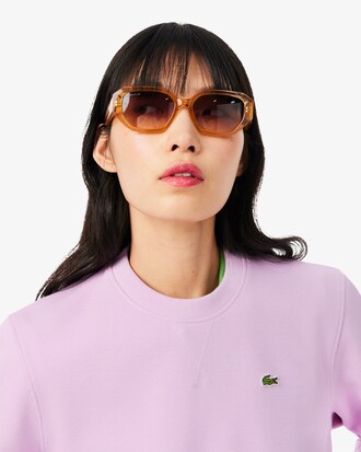 Relaxed Fit-Sweatshirt aus Piqu&eacute; mit Rundhalsausschnitt