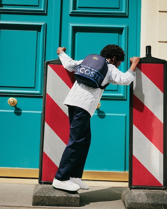 Rucksack mit Lacoste-Print