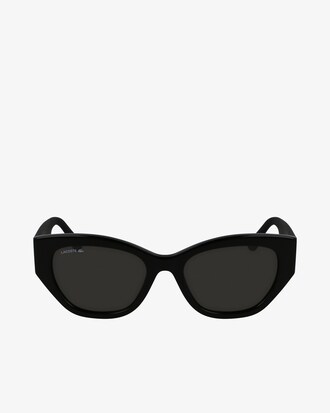 Rechteckige Acetat-Sonnenbrille mit Monogramm