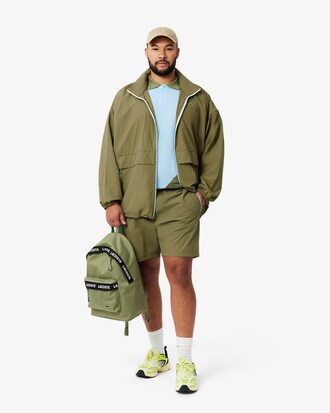 Wasserabweisende Windjacke mit abnehmbarer Kapuze