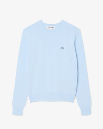 Pullover aus 3D-Strick mit Rundhalsausschnitt