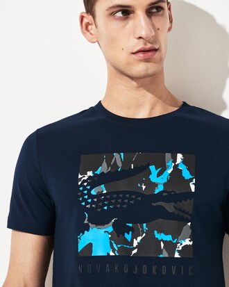 Herren T-Shirt mit Croc Logo LACOSTE SPORT x Novak Djokovic