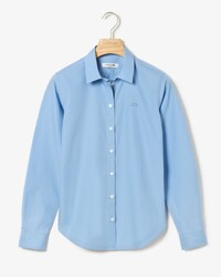 Regular Fit Damen-Bluse aus Baumwoll-Popeline