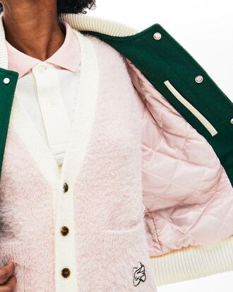 Unisex LACOSTE L!VE x GOLF le FLEUR Soft Teddy-Jacke