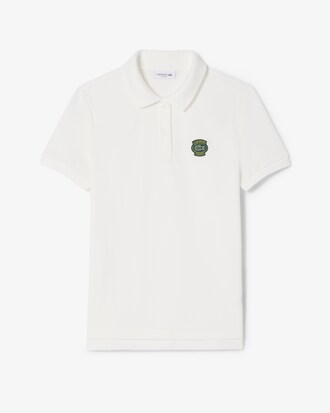 Regular Fit-Polohemd aus Mini-Piqué mit Badge