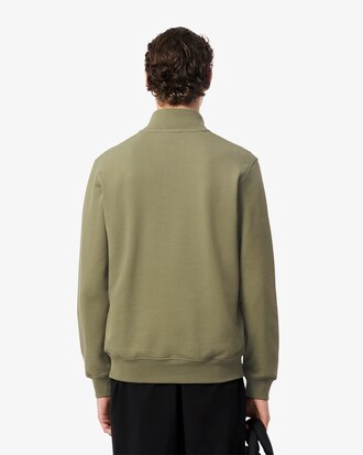 Fleece-Sweatshirt mit Reißverschluss und hohem Kragen