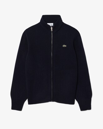 Pullover aus Tuchwolle mit Rei&szlig;verschluss