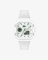 Quadratische Analog- und Digitaluhr LC33 aus Silikon