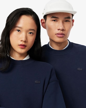 Loose Fit-Sweatshirt aus schwerem Fleece