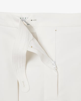 Bermudashorts Runway aus Wolle mit Plisseedetails