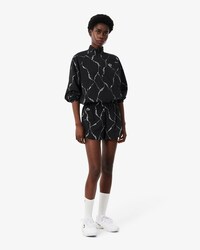 Tennis-Shorts mit reflektierendem Streifen-Print