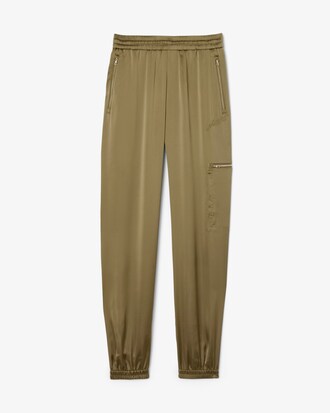Übergroße Jogginghose aus Satin