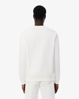 Sweatshirt aus Fleece mit Streifenband
