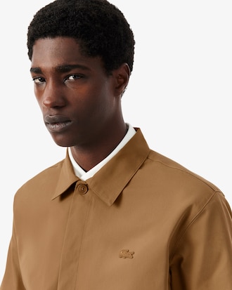 Twill-Overshirt aus Baumwollmischgewebe
