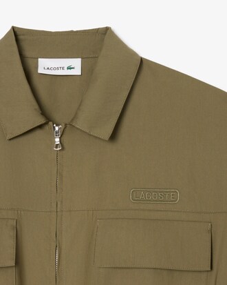 Oversized-Shirt-Kleid aus Baumwolle mit Reißverschluss vorn