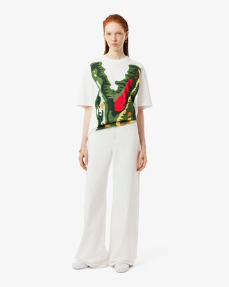 Denim-Jeans Runway mit weitem Schnitt