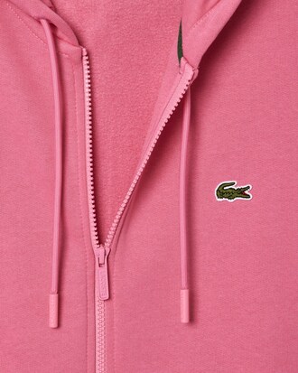 Hoodie aus Fleece mit Reißverschluss