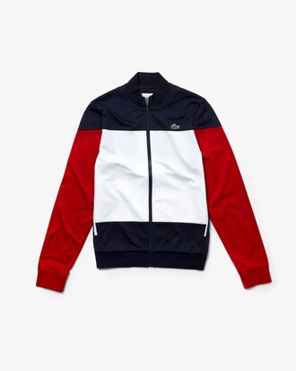 Herren LACOSTE SPORT Tennisjacke aus Funktionspiqu&eacute;