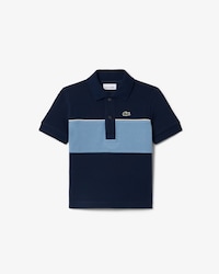 Polohemd aus Petit Piqu&eacute; mit Kontrastband
