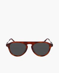 Ovale Acetat Sonnenbrille mit oberer Brücke