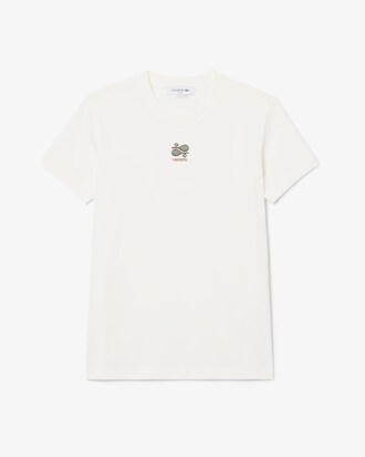 T-Shirt aus Jersey mit Stickerei