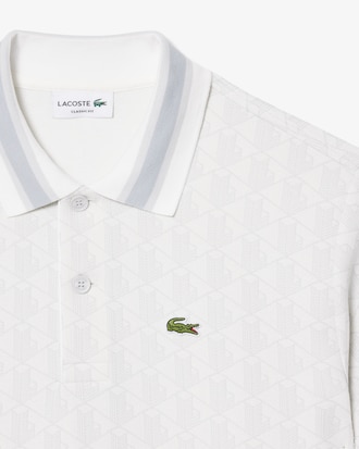 Classic Fit-Polohemd mit Monogramm aus Jacquard