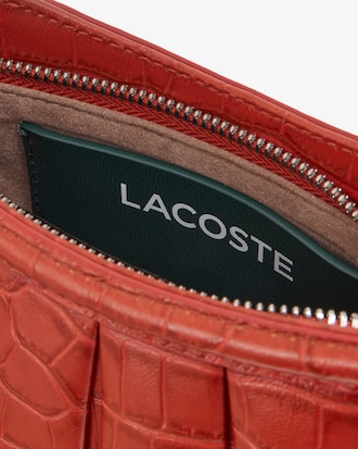 Mini-Tasche Lenglen Runway aus Leder mit Krokodileffekt