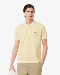 Classic Fit-Polohemd L.12.12 aus Petit Piqué mit Streifen