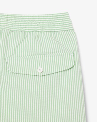 Halblange Badehose mit Strukturstreifen