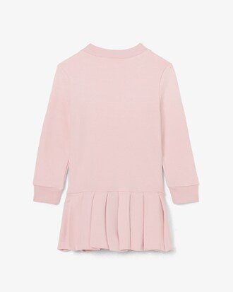 Kleid aus Fleece mit langen &Auml;rmeln