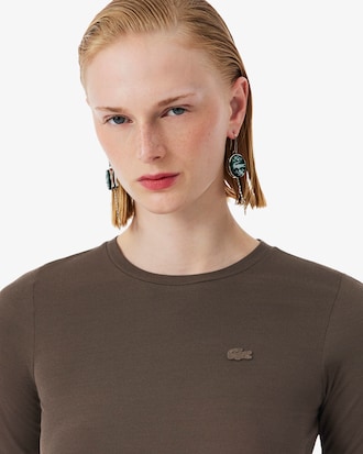 T-Shirt Runway aus Piqu&eacute;-Seide