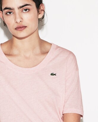 Damen LACOSTE SPORT Tennis T-Shirt aus geschmeidigem Jersey